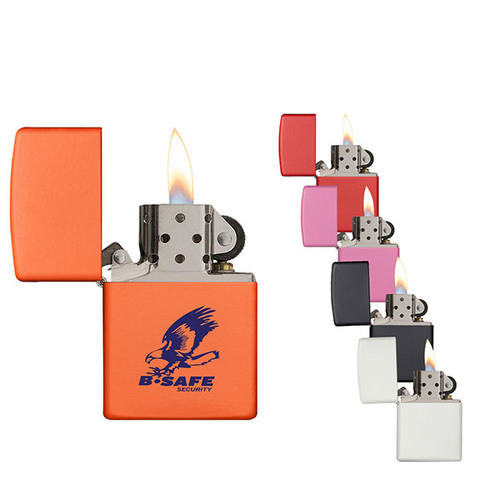 Matte Color Windproof Zippo® Lighters Custom Printed As Low As 29.77